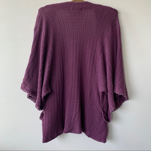 Knitted kimono cardigan - Picture 2 of 7